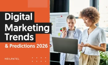 A graphic that says "Digital Marketing Trends 2026"
