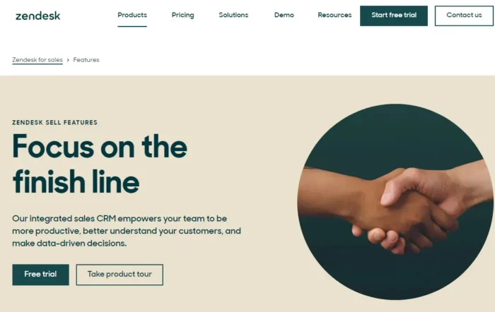 Zendesk’s example of an SEO landing provides answers for people looking to learn more about product features. 