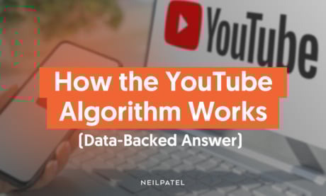 A graphic that says "How The YouTube Algorithm Works: Data Backed Answer."