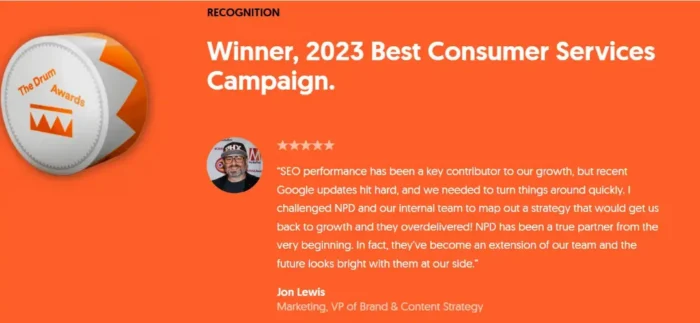  Universal Technical Institute’s (UTI) VP of Brand & Content Strategy, Jon Lewis, compliments NP Digital for overdelivering connected the maturation UTI has seen from the agency’s acquisition trading SEO strategy.