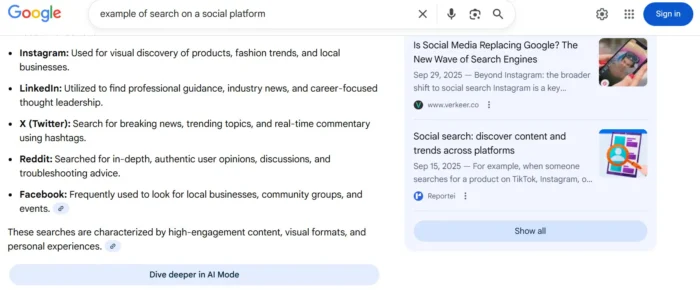 An example AI overview.
