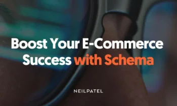 A graphic that says "Boost Your E-Commerce Success with Schema"
