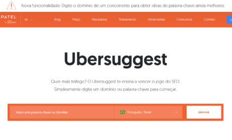 como usar o ubersuggest