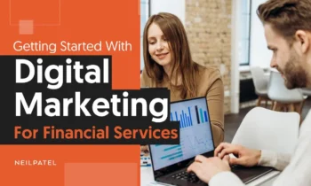 A graphic that says "Getting Started With Digital Marketing For FInancial Services."
