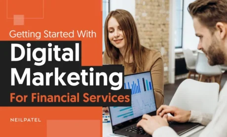 A graphic that says "Getting Started With Digital Marketing For FInancial Services."