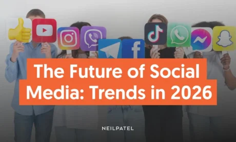 A graphic that says "The Future of Social Media Trends in 2026."