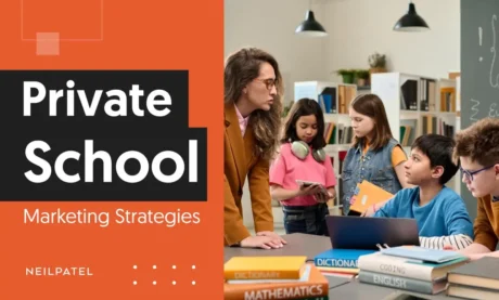 A graphic that says "Private School Marketing Strategies."