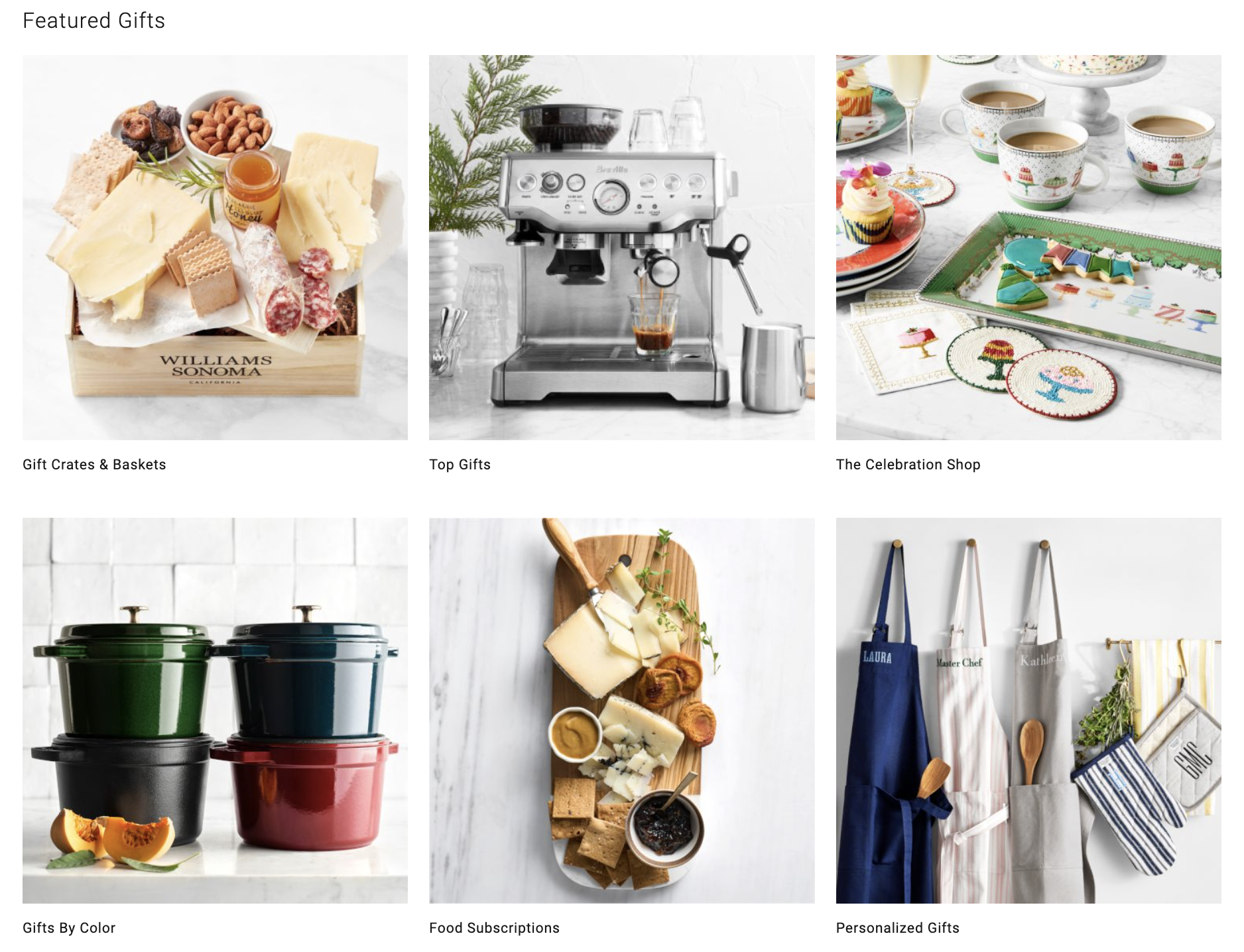 คู่มือของขวัญ Williams Sonoma