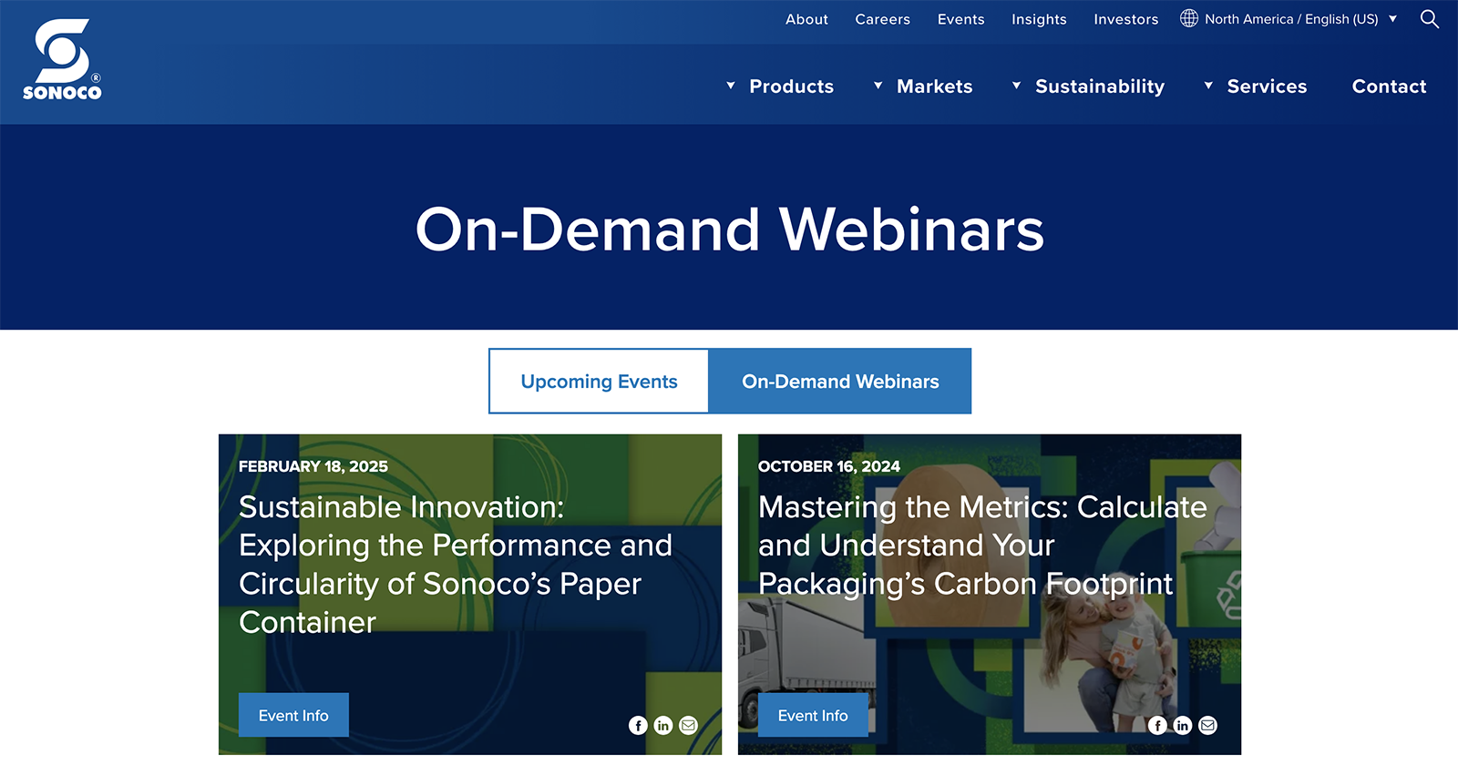 Sonoco webinar library