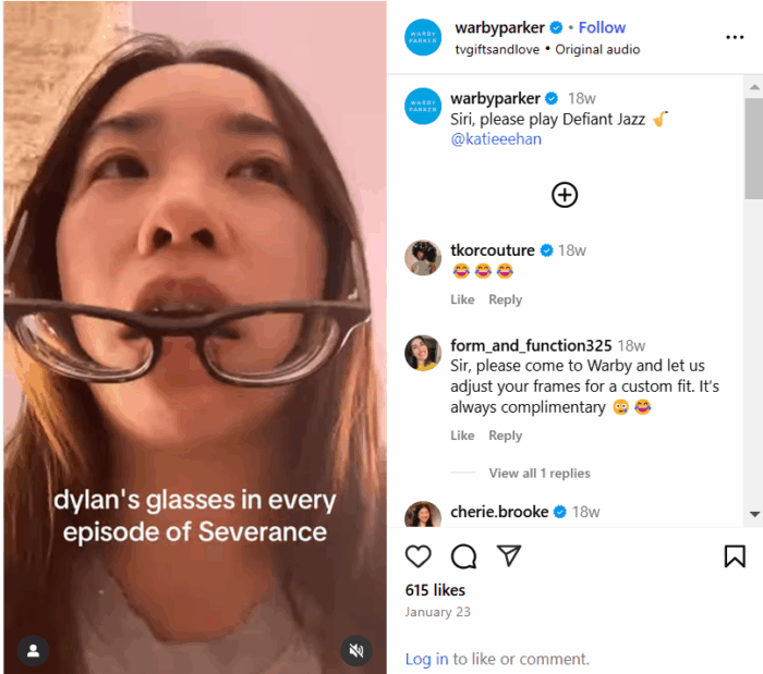 A reel from Instagram.