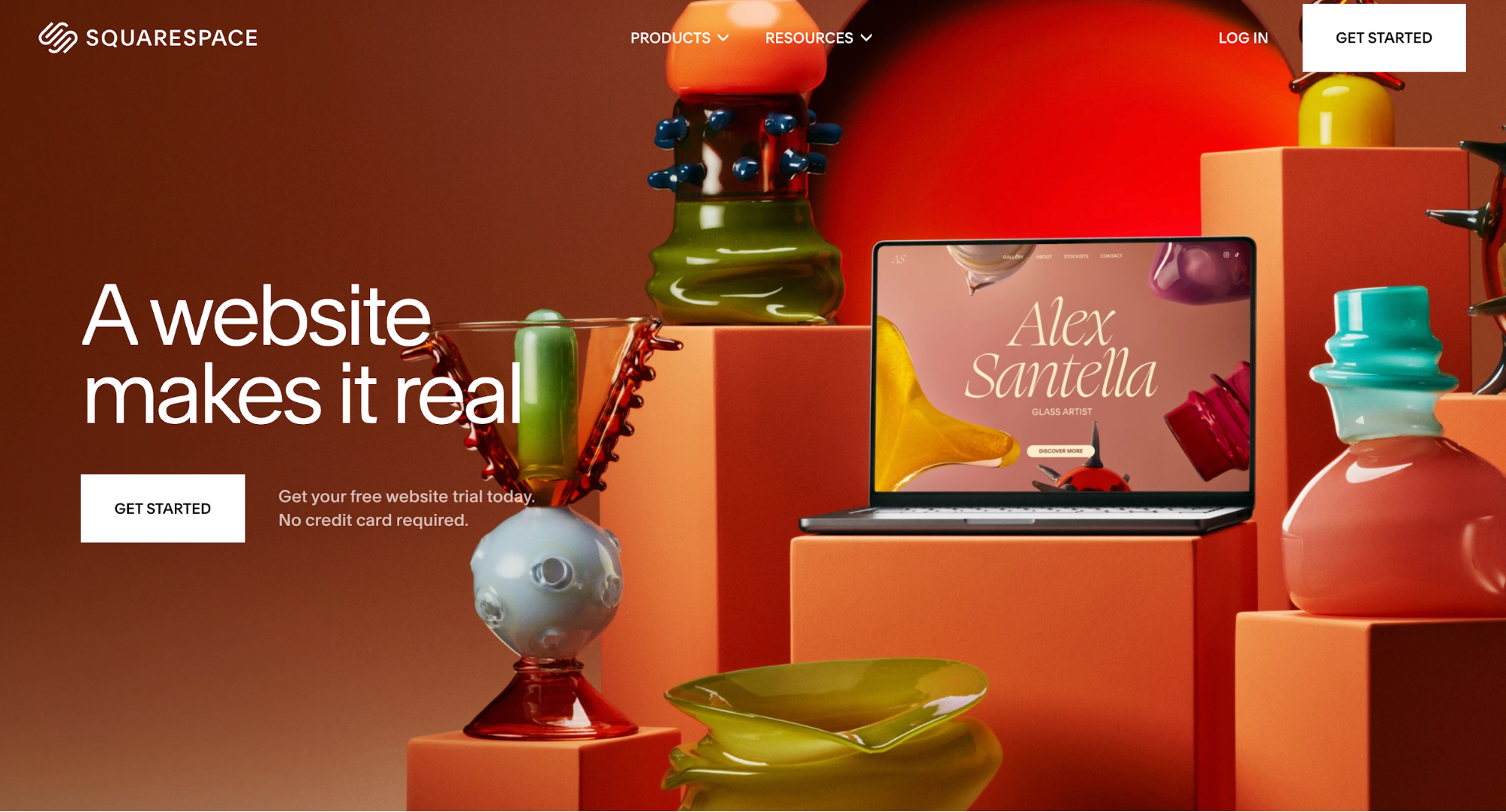 Squarespace homepage
