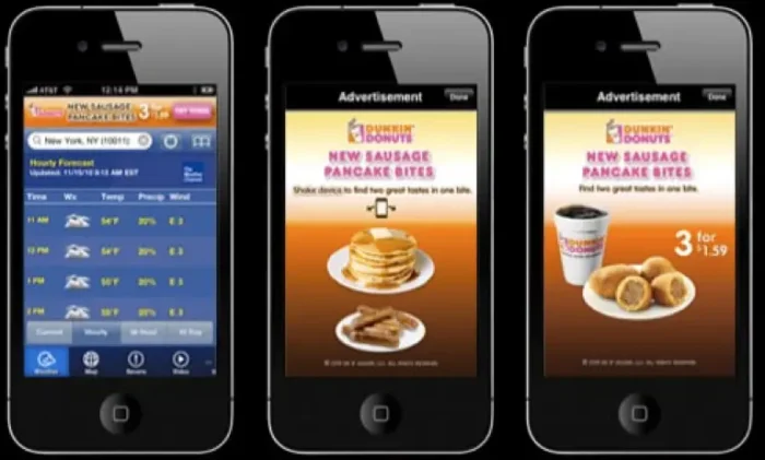 An example of an in-app ad.