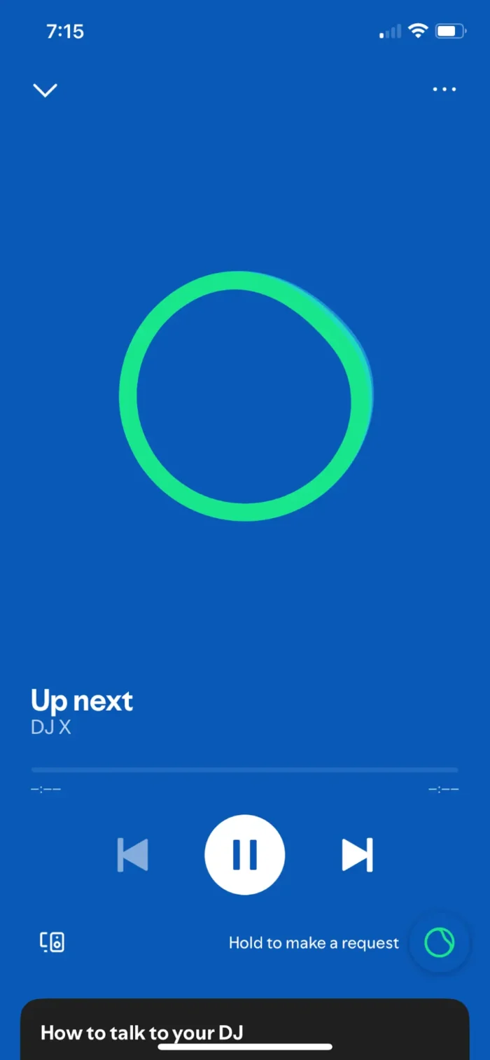 Spotify's AI DJ.