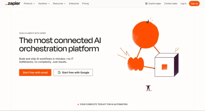 Zapier's homepage.