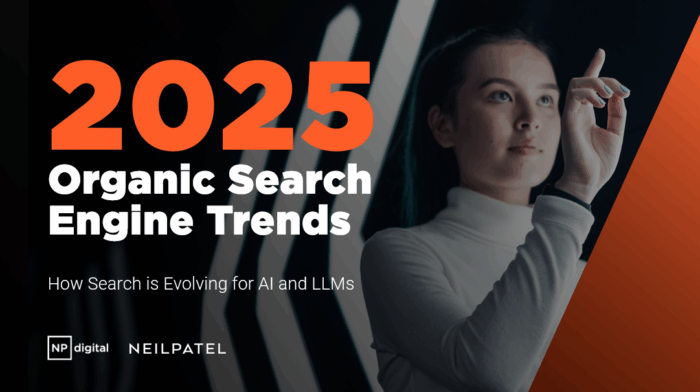 A Graphic That Says "2025 Organic Search Engine Trends"