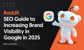 A graphic that says "Reddit SEO Guide to Increasing Brand Visibility in Google in 2025."