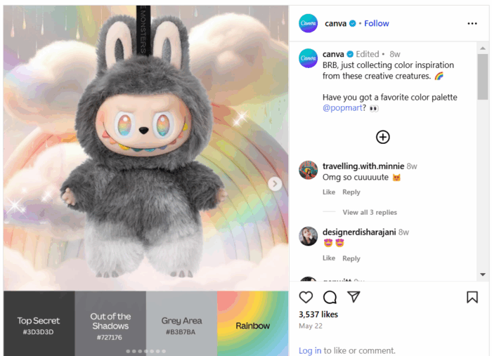 A Canva Labubu ad.