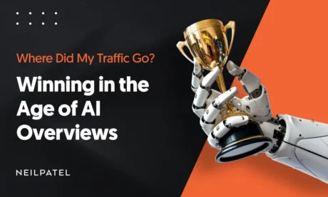 A graphic that says "Where Did My Traffic Go? Winning In The Age of AI Overviews."