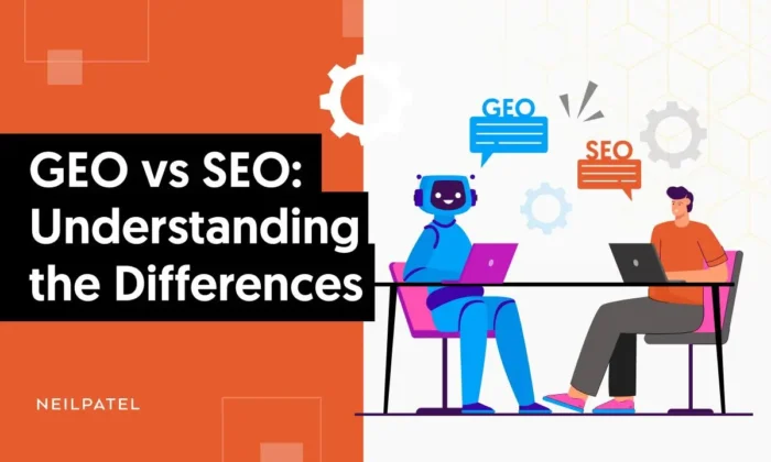 A graphic that says "GEO vs SEO: Understanding The Differences."