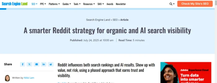 A Search Engine Land article by Nikki Lam.