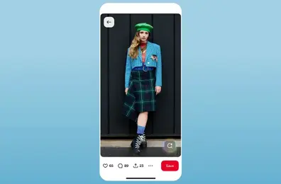 An example of Pinterest Visual Search.