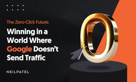 A graphic that says "Zero-Click-Future: Winning in a World Where Google Doesn't Send Traffic.