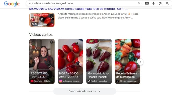 recursos de SERP: vídeos