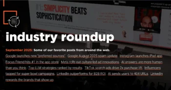 A page saying Industry Roundup September 2025.