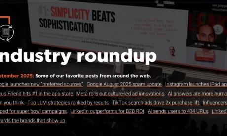 A page saying Industry Roundup September 2025.