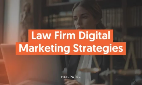 A graphic that says "Law Firm Digital Marketing Strategies."