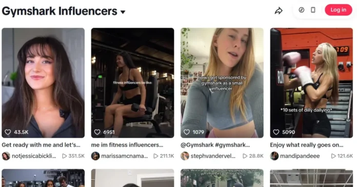 Dynamic SEO Pro Influencers that partner with Gymshark on TikTok.