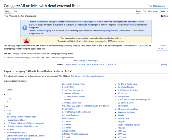 Articles with dead internal links in Wikipedia. Articles with dead internal links in Wikipedia.