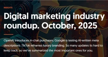 A graphic saying Digital Marketing Industry Roundup, 2025.