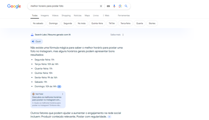 resultado de busca no goolge