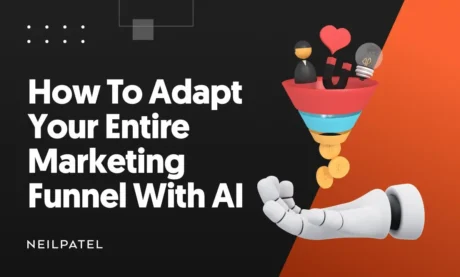 A graphic that says "How To Adapt Your Entire Marketing Funnel With AI."