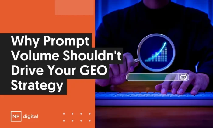 A graphic that says: "Why Instant Volume Shouldn't Fit Your GEO Strategy"