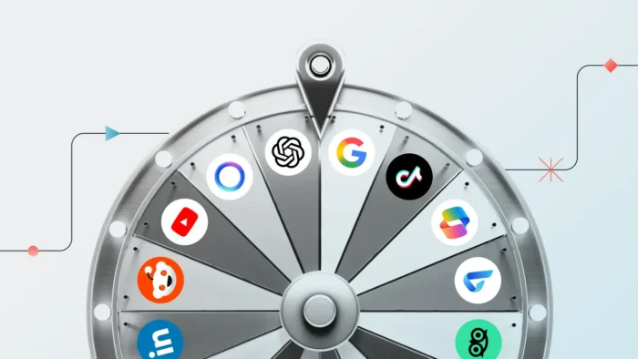 A graphic showing many different marketing channels.