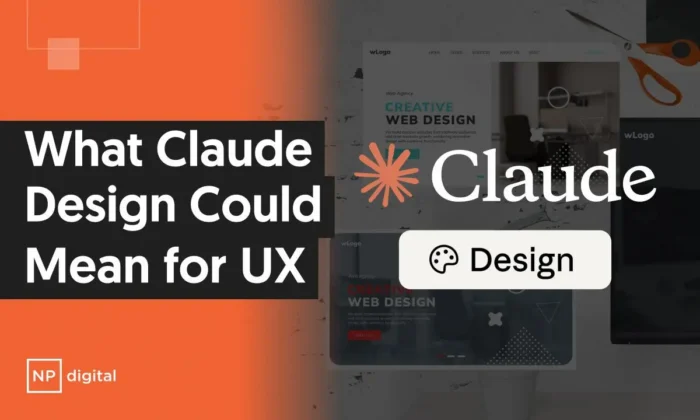 A graphic saying What Claude Design Could Mean for UX